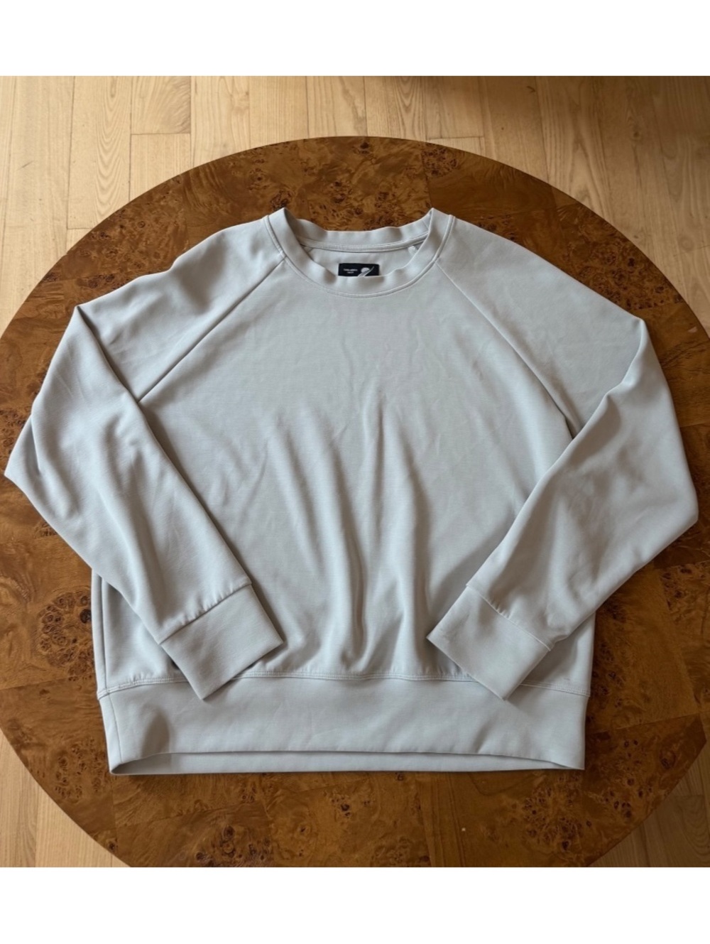 Fundamental Coast Butter Soft Light Grey Sweatshirt Size L
